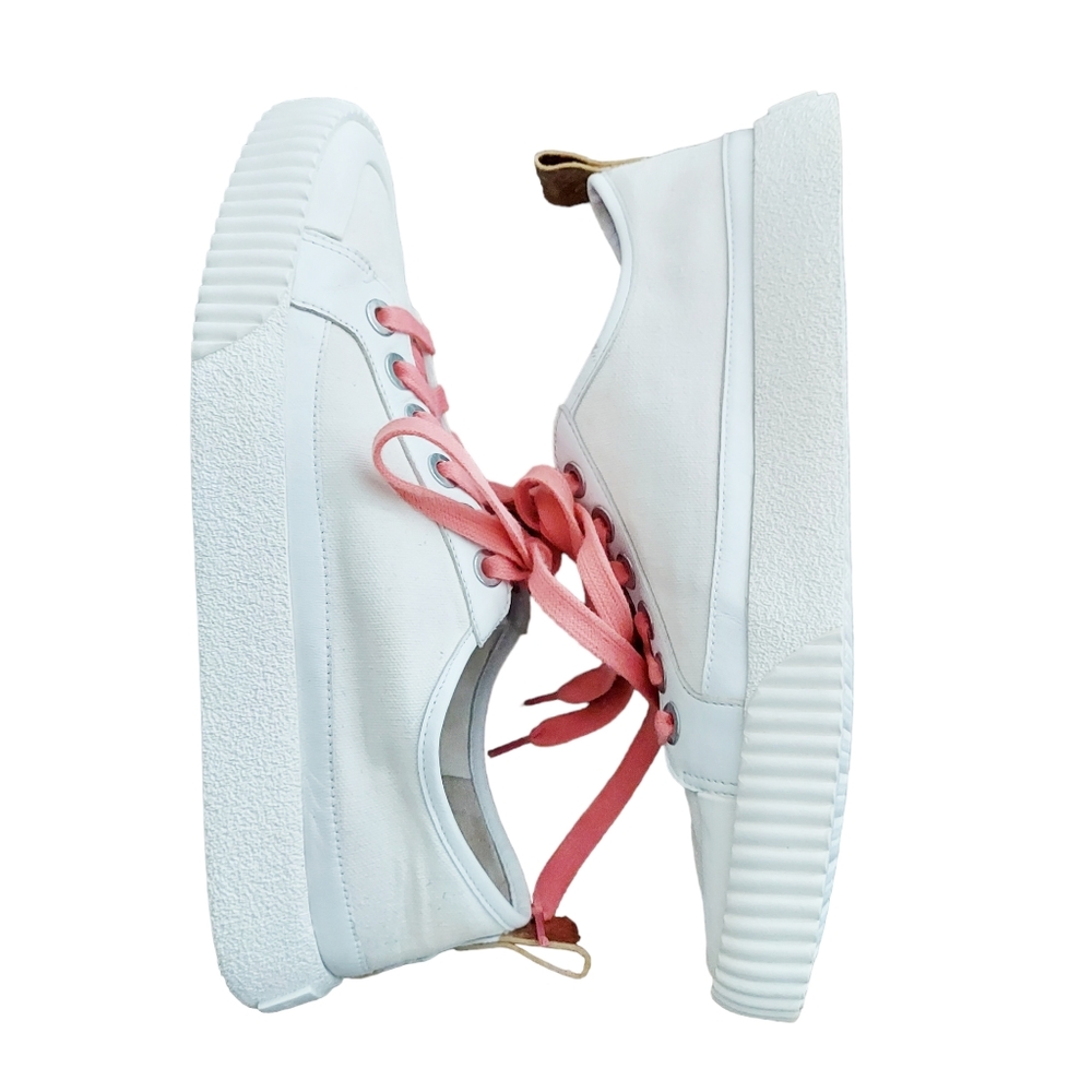 Veronica Beard "Parise" Canvas/Leather Sneakers - Picture 5 of 10